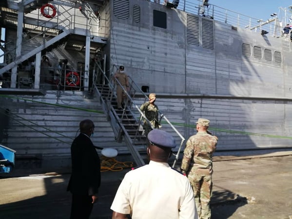 Capt Frank Okata, commodore, Military Sealift Command Europe and Africa and Commander Task Force 63 