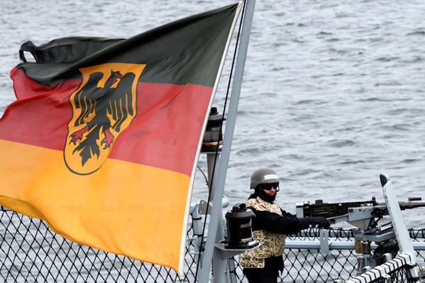 German warship