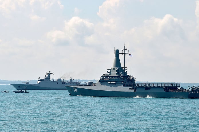 Indonesian-ships-during-naval-exercises-with-Singapore