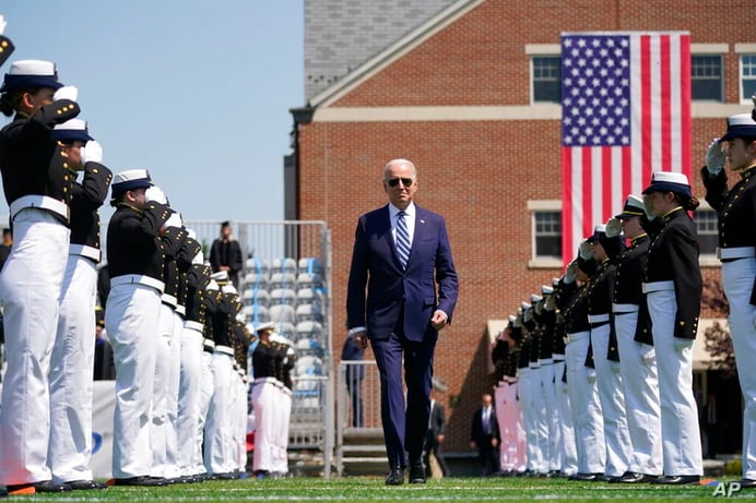 Joe Biden at U.S. Coast Guard Academy