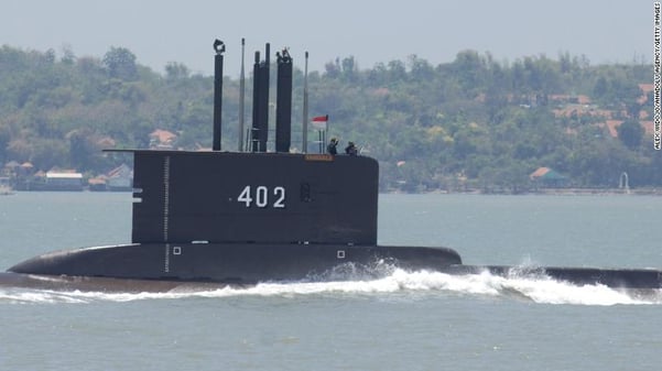 KRI Nanggala-402 submarine in September 2014 in Surabaya, East Java, Indonesia