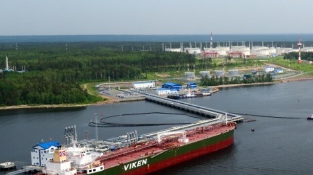 The Primorsk Oil Terminal near St. Petersburg