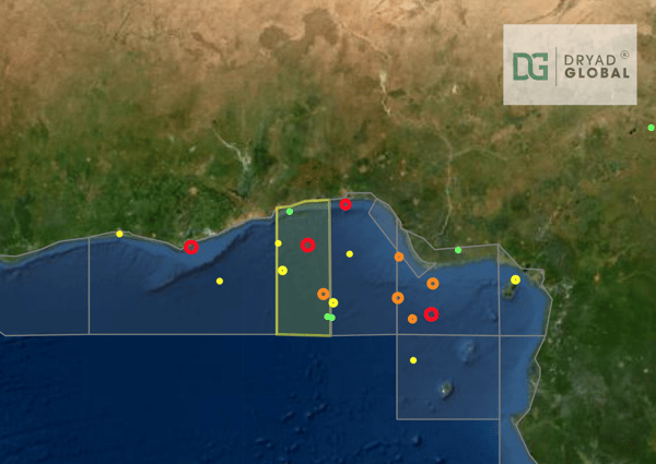 Dryad Global - Atlas map view - Gulf of Guinea